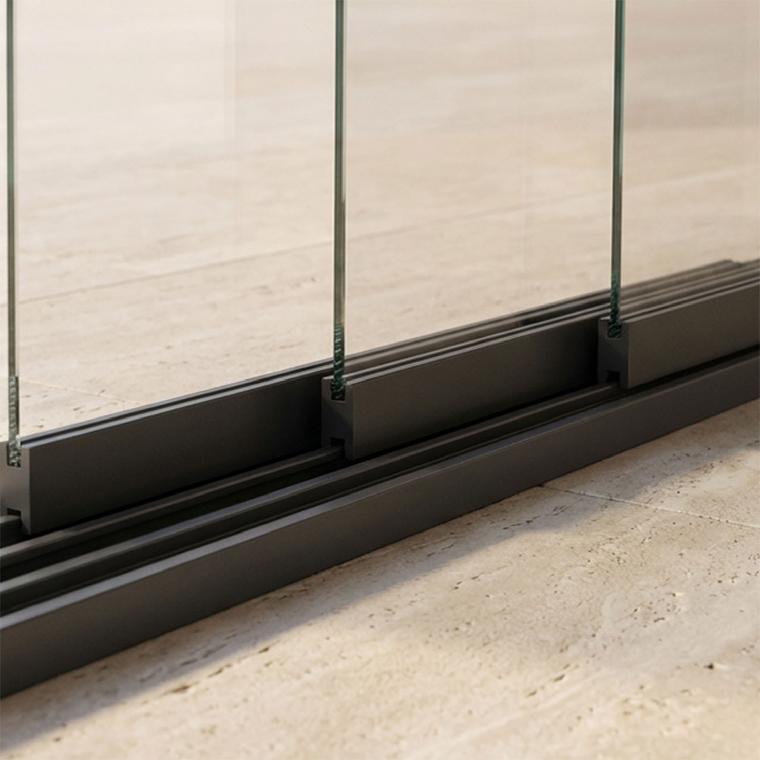 Ohne vertikale Pfosten